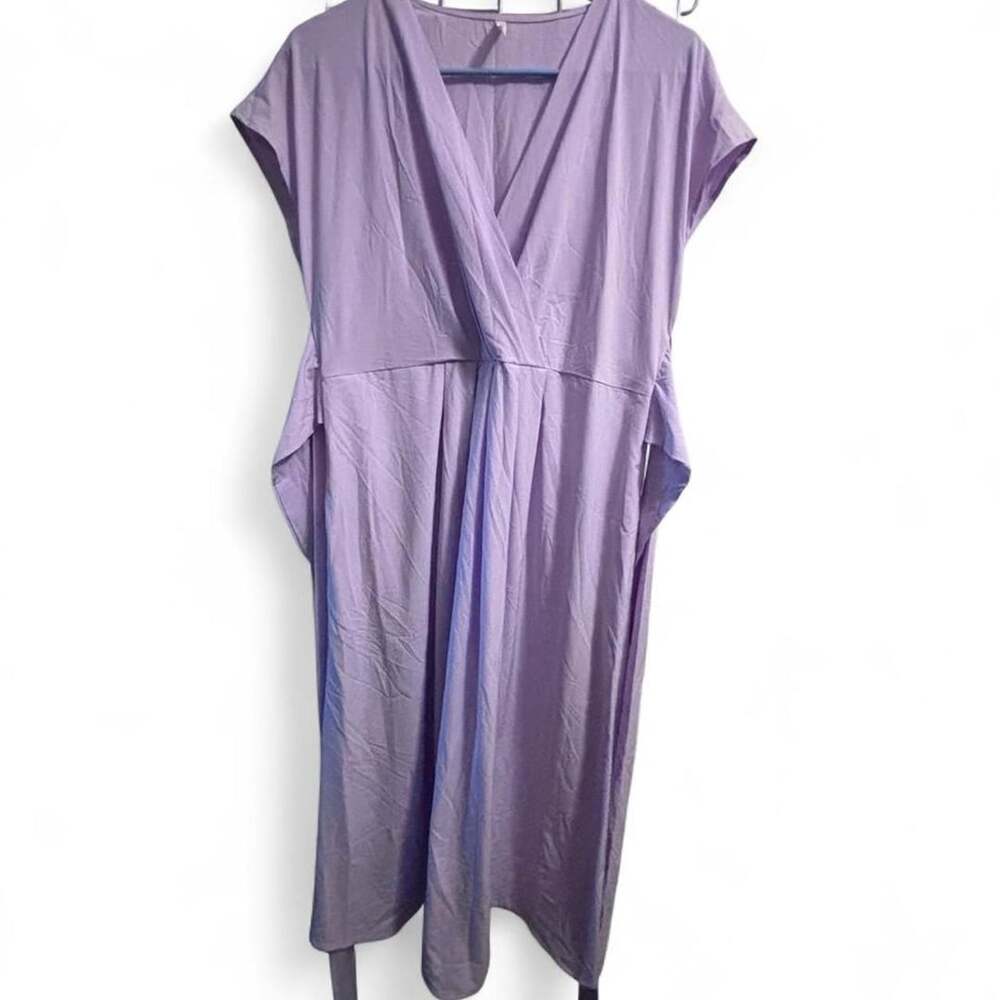Halara Lavender Wrap Dress Size L NWOT